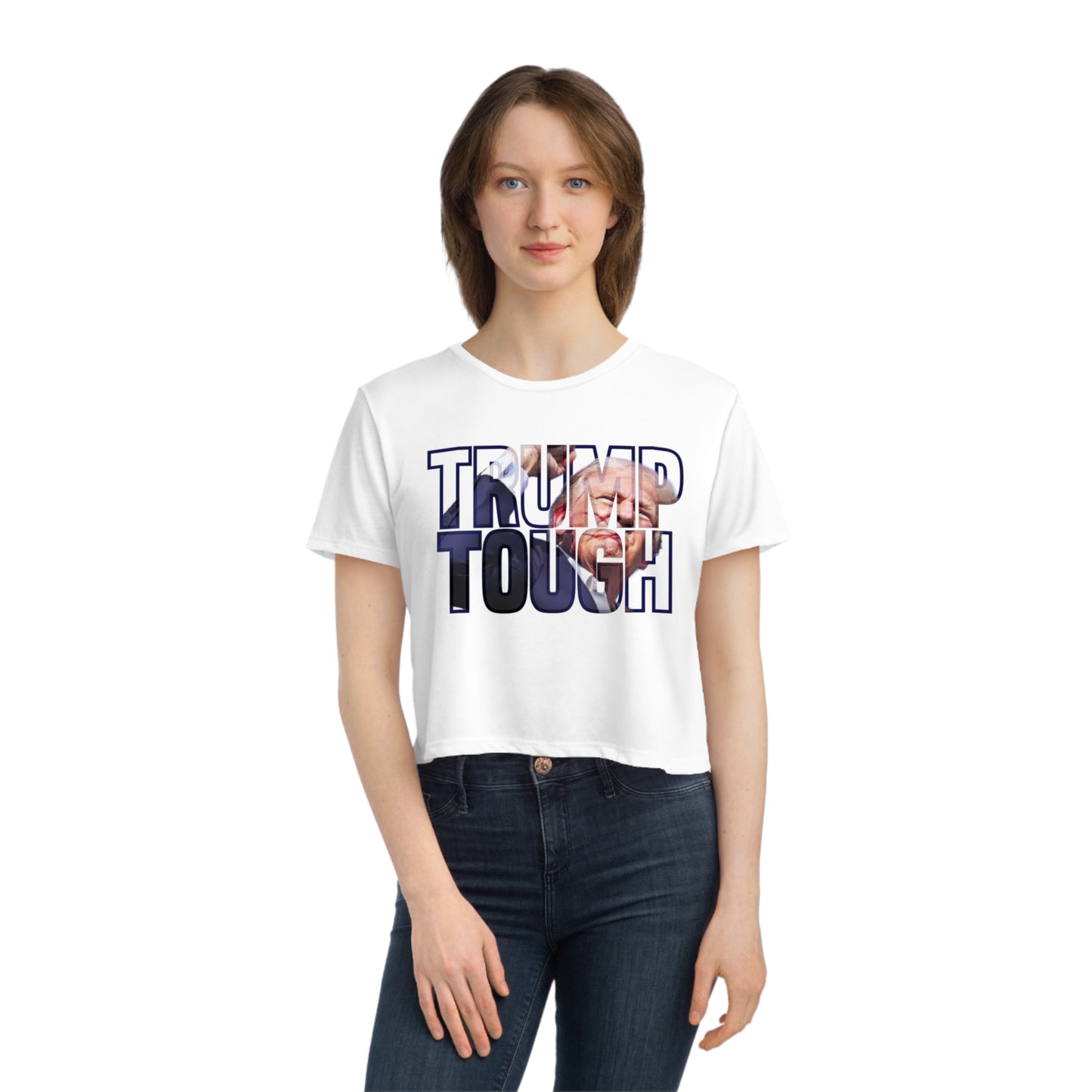 Women's Flowy Cropped Tee