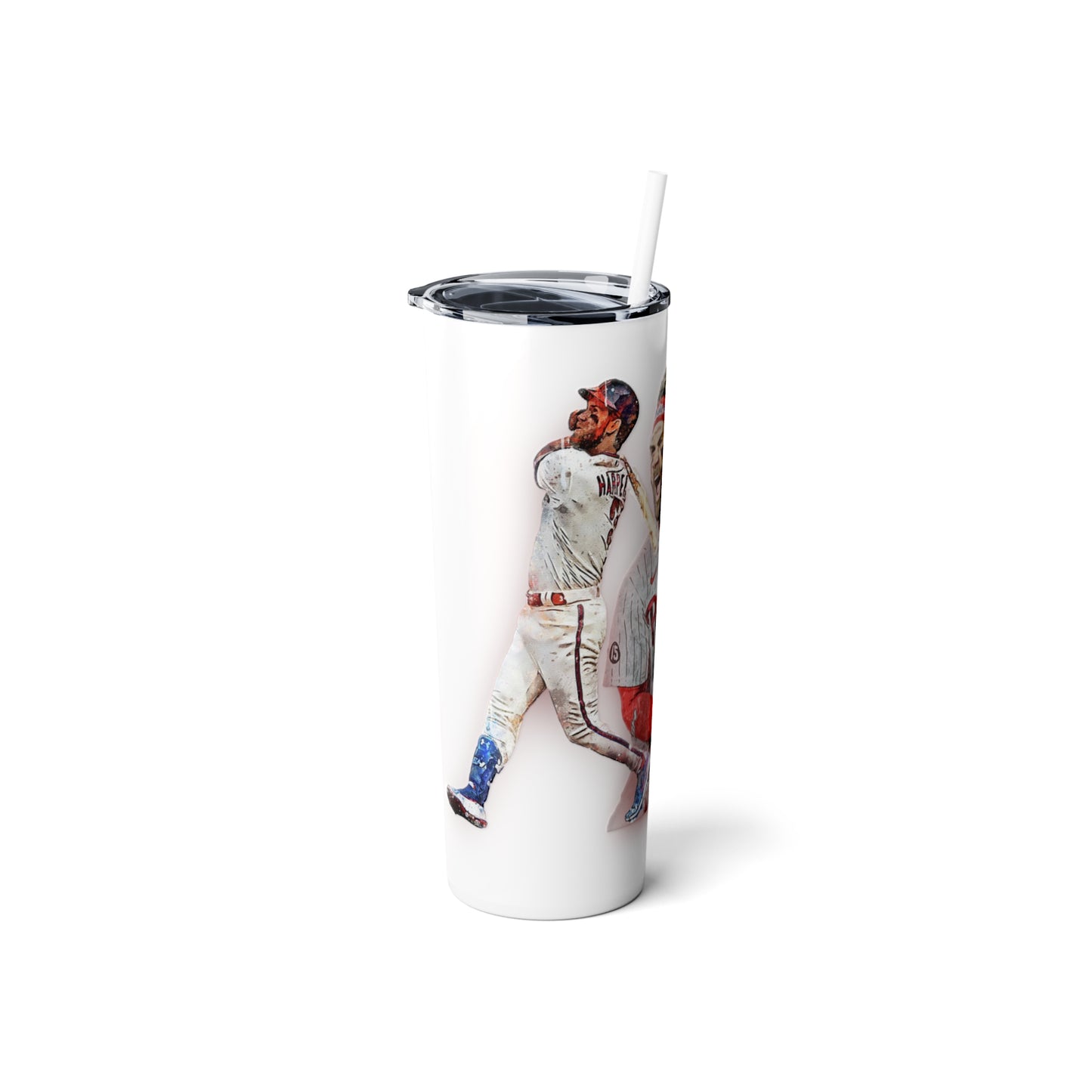Skinny Steel Tumbler with Straw, 20oz