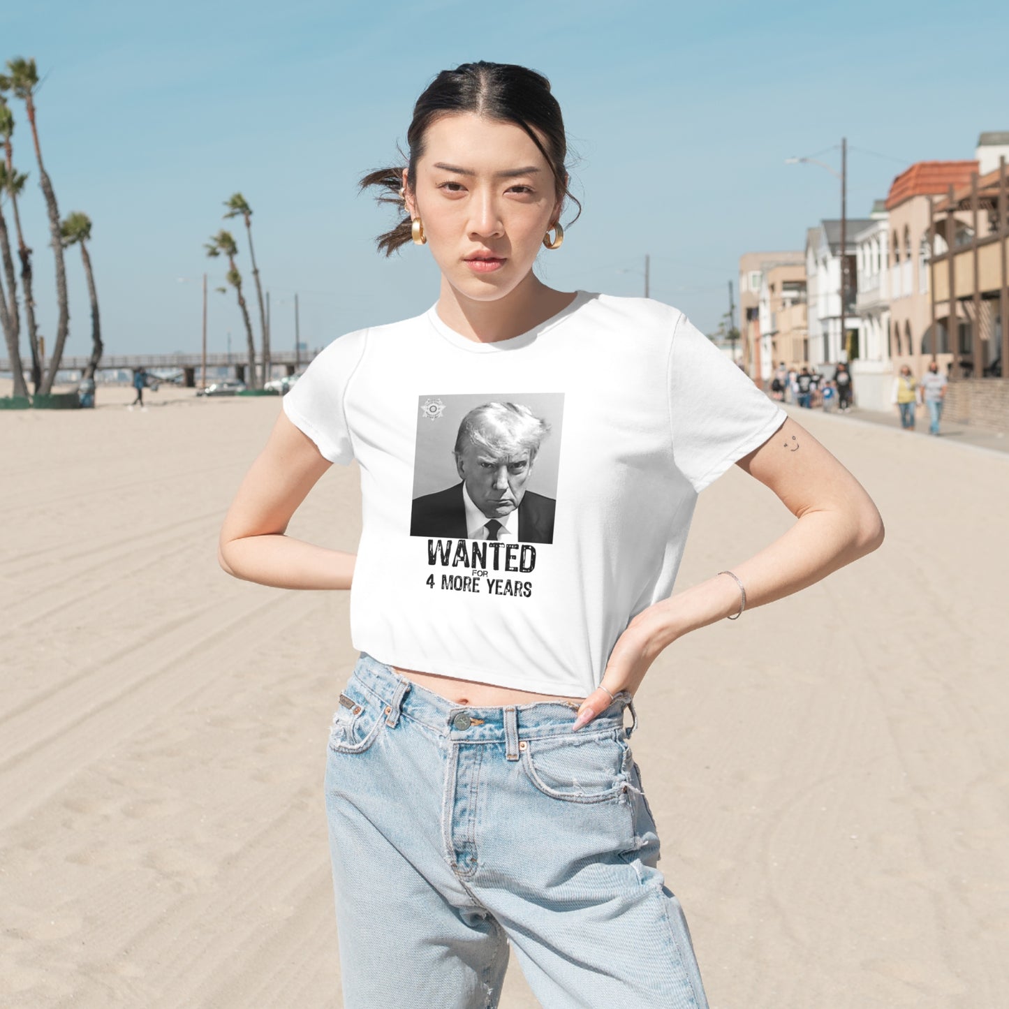 Women's Flowy Cropped Tee