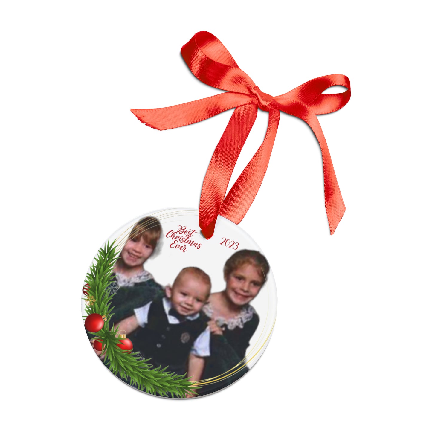 Copy of Copy of Acrylic Ornament with Ribbon