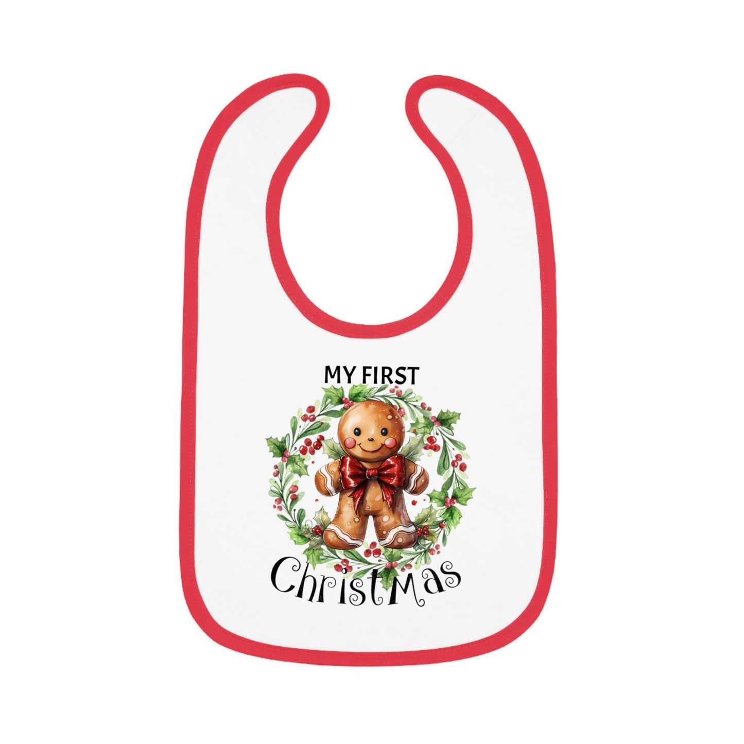 Baby Contrast Trim Jersey Bib