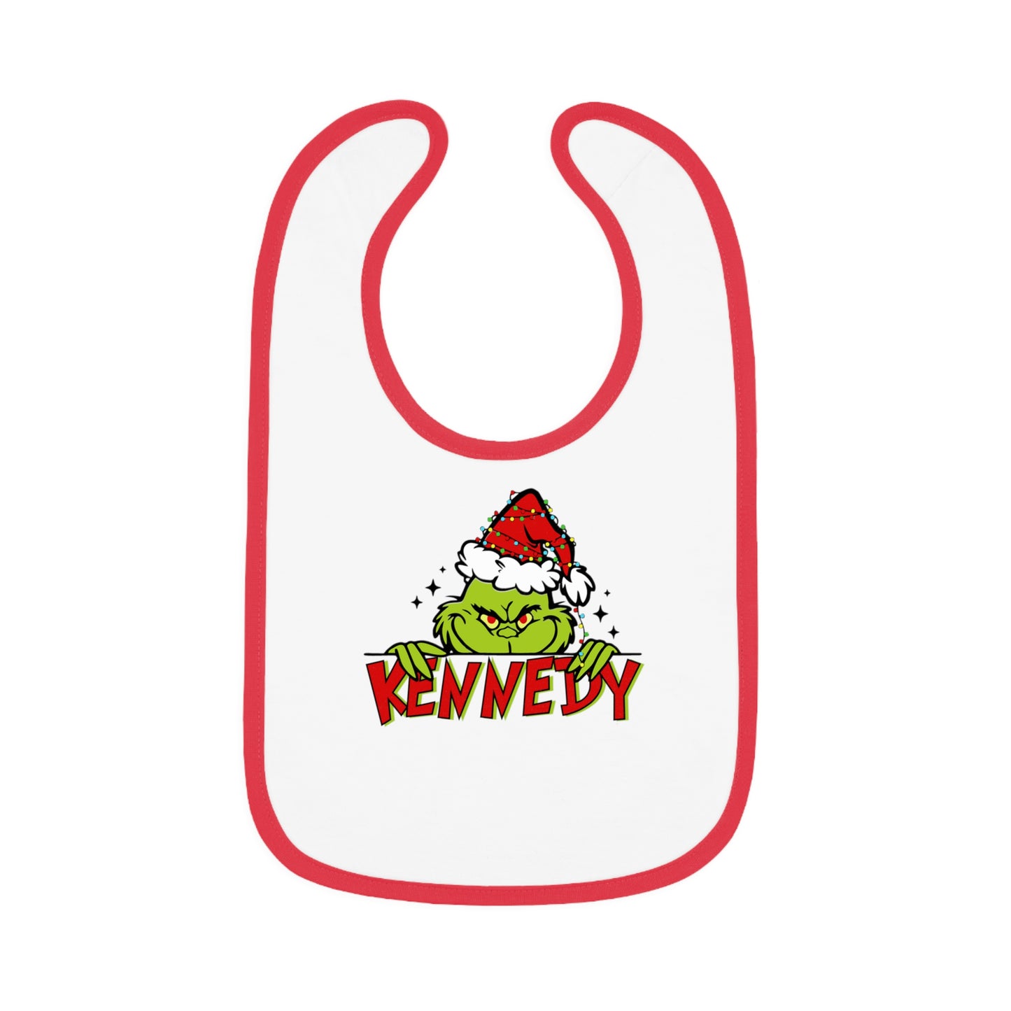 Baby Contrast Trim Jersey Bib