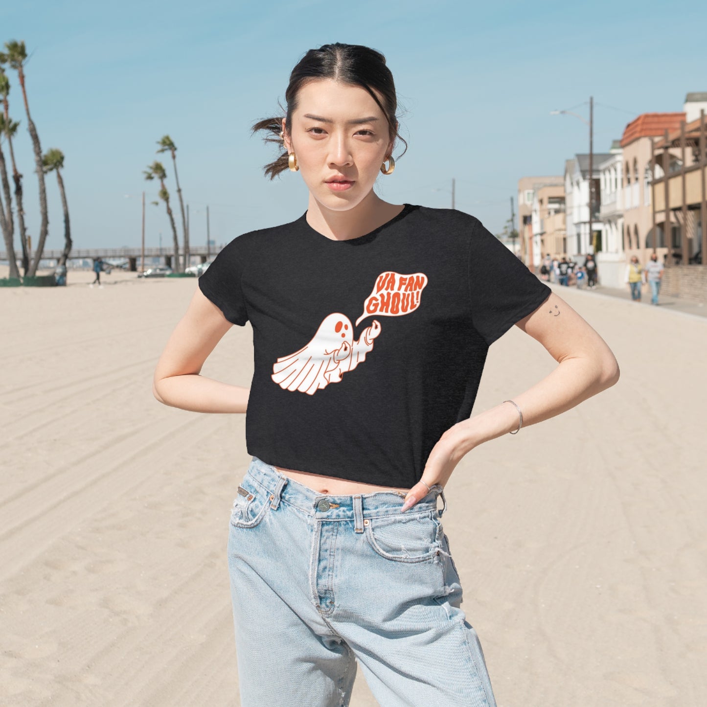 Women's Flowy Cropped Tee