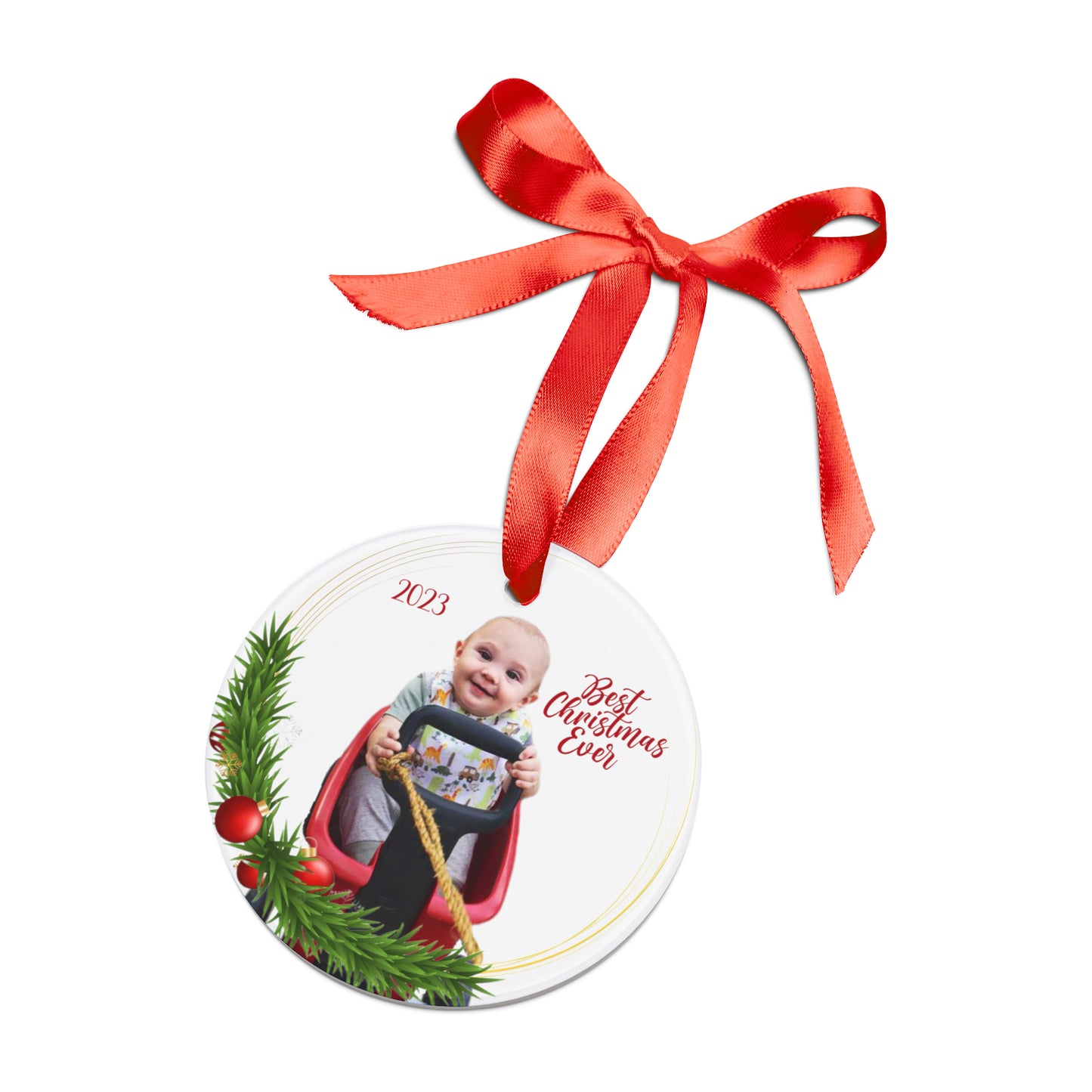 Copy of Acrylic Ornament with Ribbon