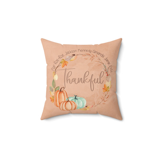 Faux Suede Square Pillow