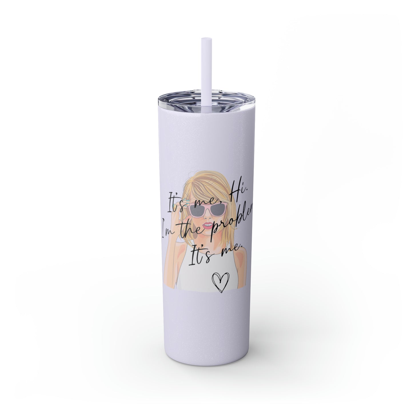 Skinny Tumbler with Straw, 20oz