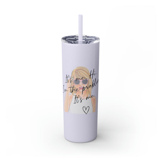 Skinny Tumbler with Straw, 20oz