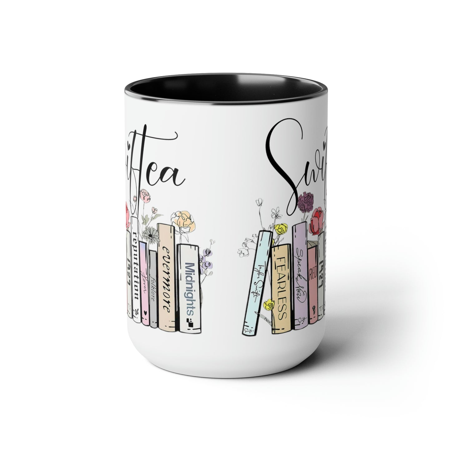 Two-Tone Coffee Mugs, 15oz