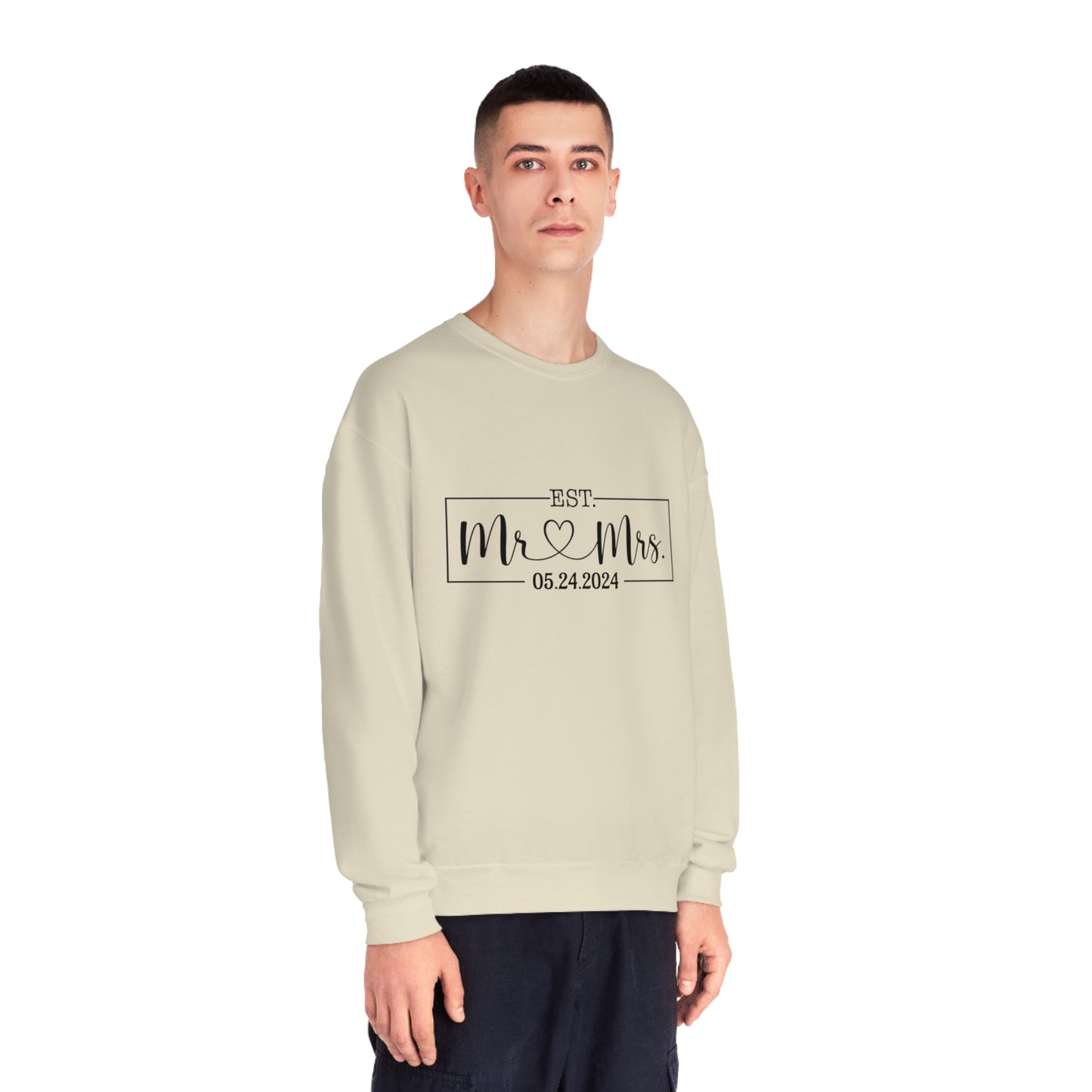 Mr. Mrs. Unisex NuBlend® Crewneck Sweatshirt