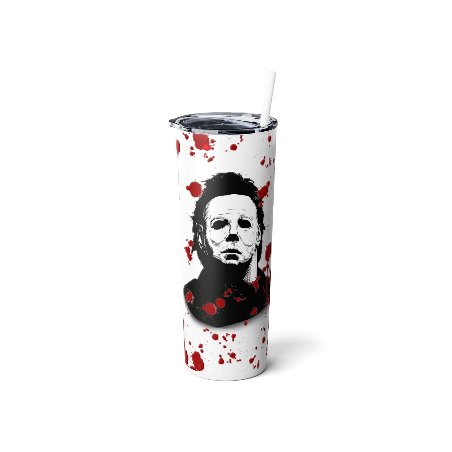 Skinny Steel Tumbler with Straw, 20oz