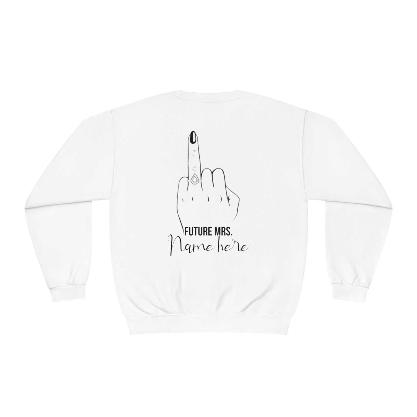 Finally engaged Unisex NuBlend® Crewneck Sweatshirt