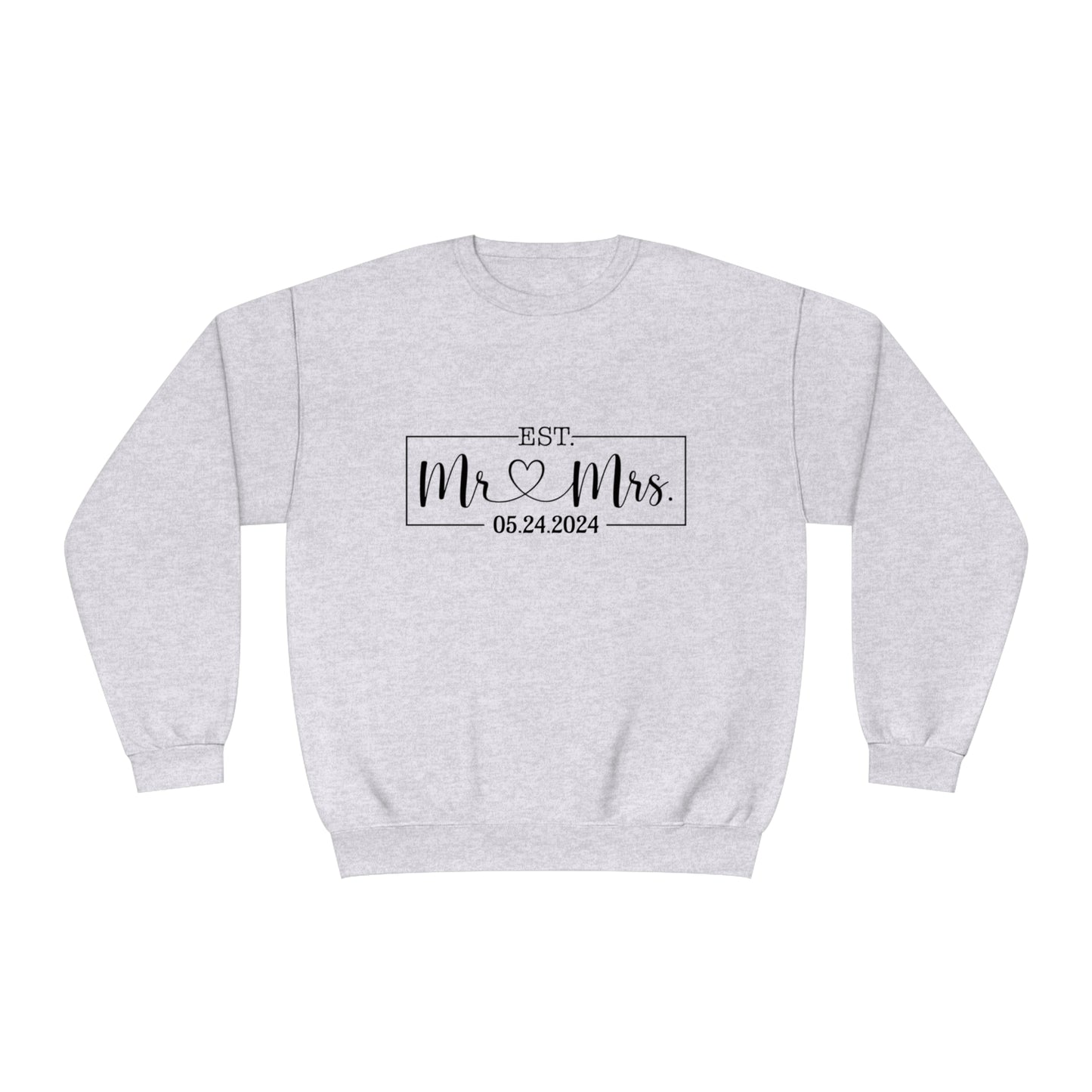 Mr. Mrs. Unisex NuBlend® Crewneck Sweatshirt
