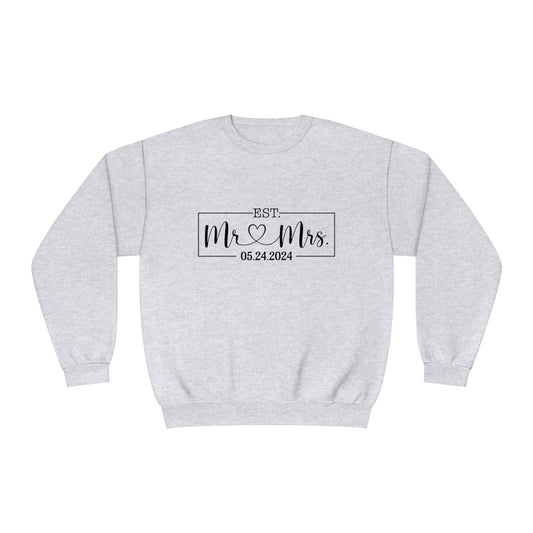 Mr. Mrs. Unisex NuBlend® Crewneck Sweatshirt