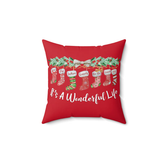 Faux Suede Square Pillow