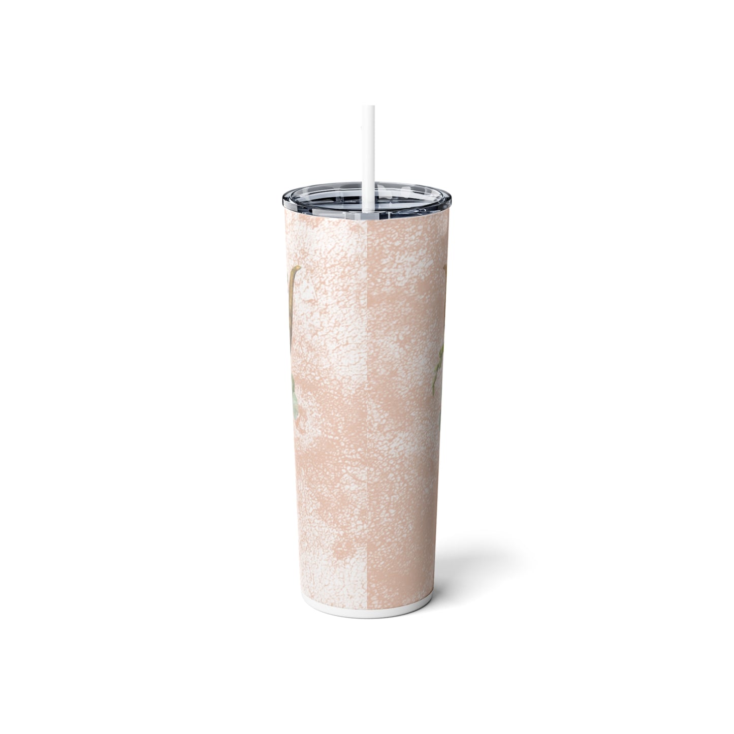 Skinny Steel Tumbler with Straw, 20oz
