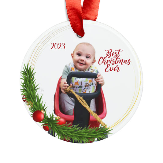 Copy of Acrylic Ornament with Ribbon