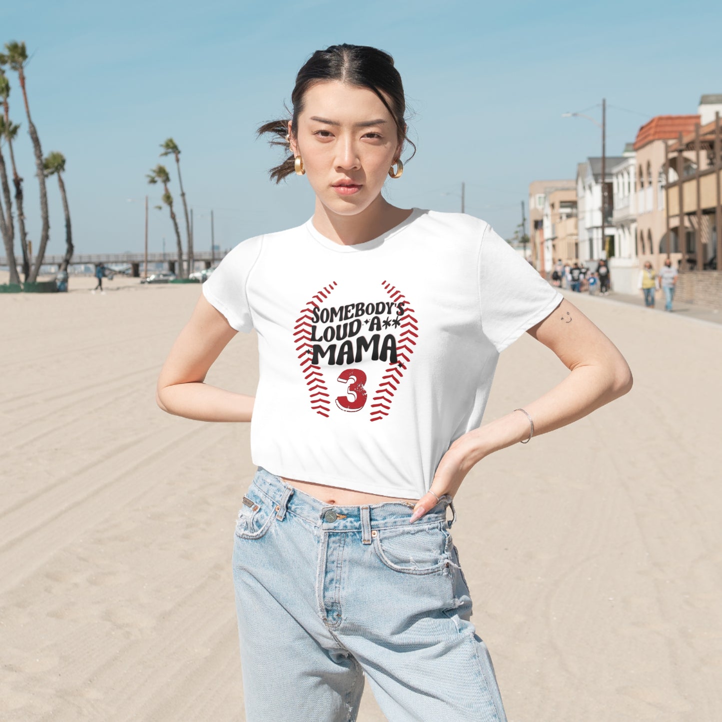Women's Flowy Cropped Tee '