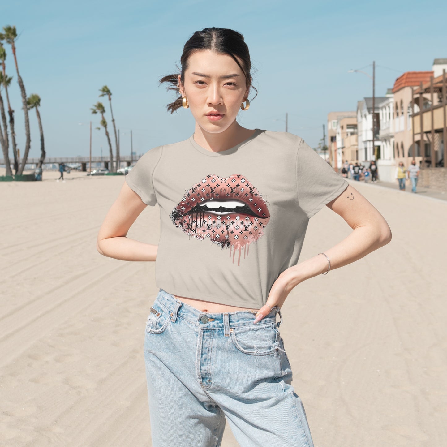 Women's Flowy Cropped Tee