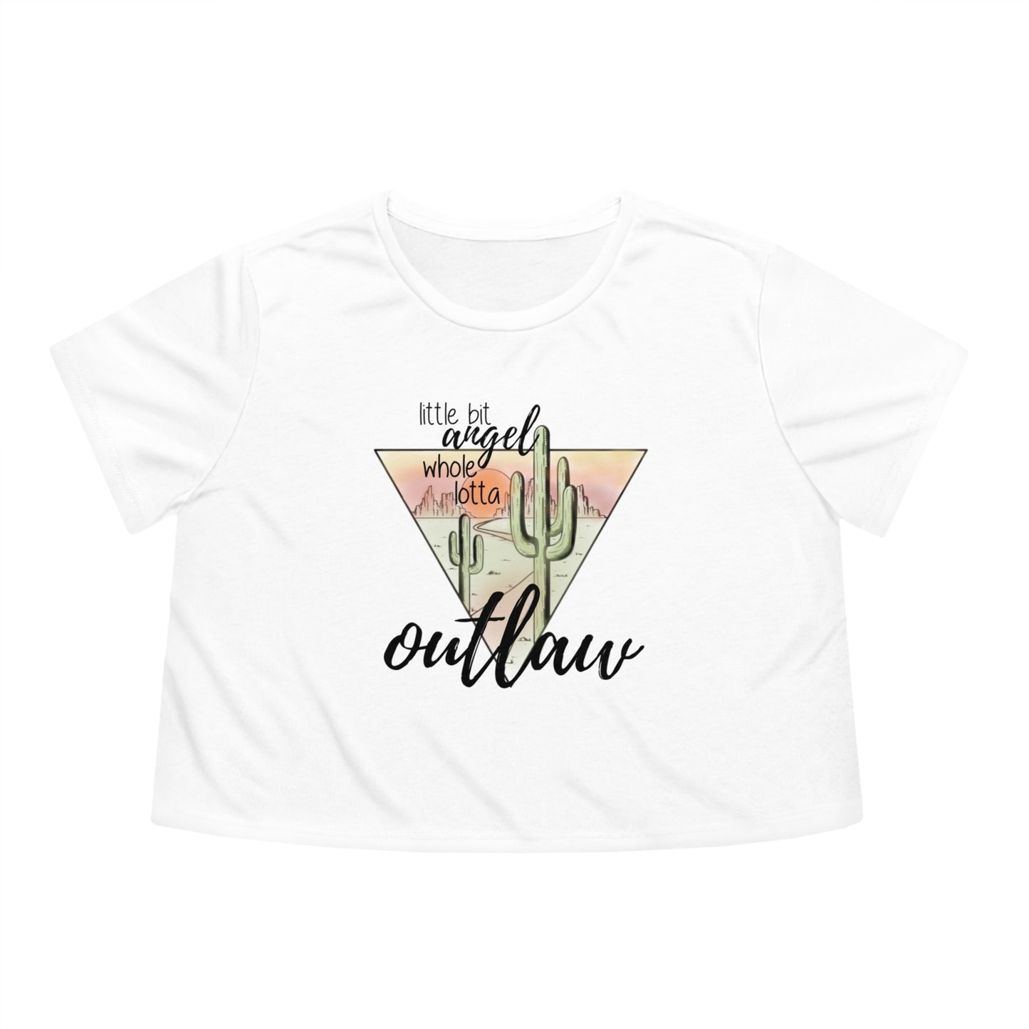Women's Flowy Cropped Tee