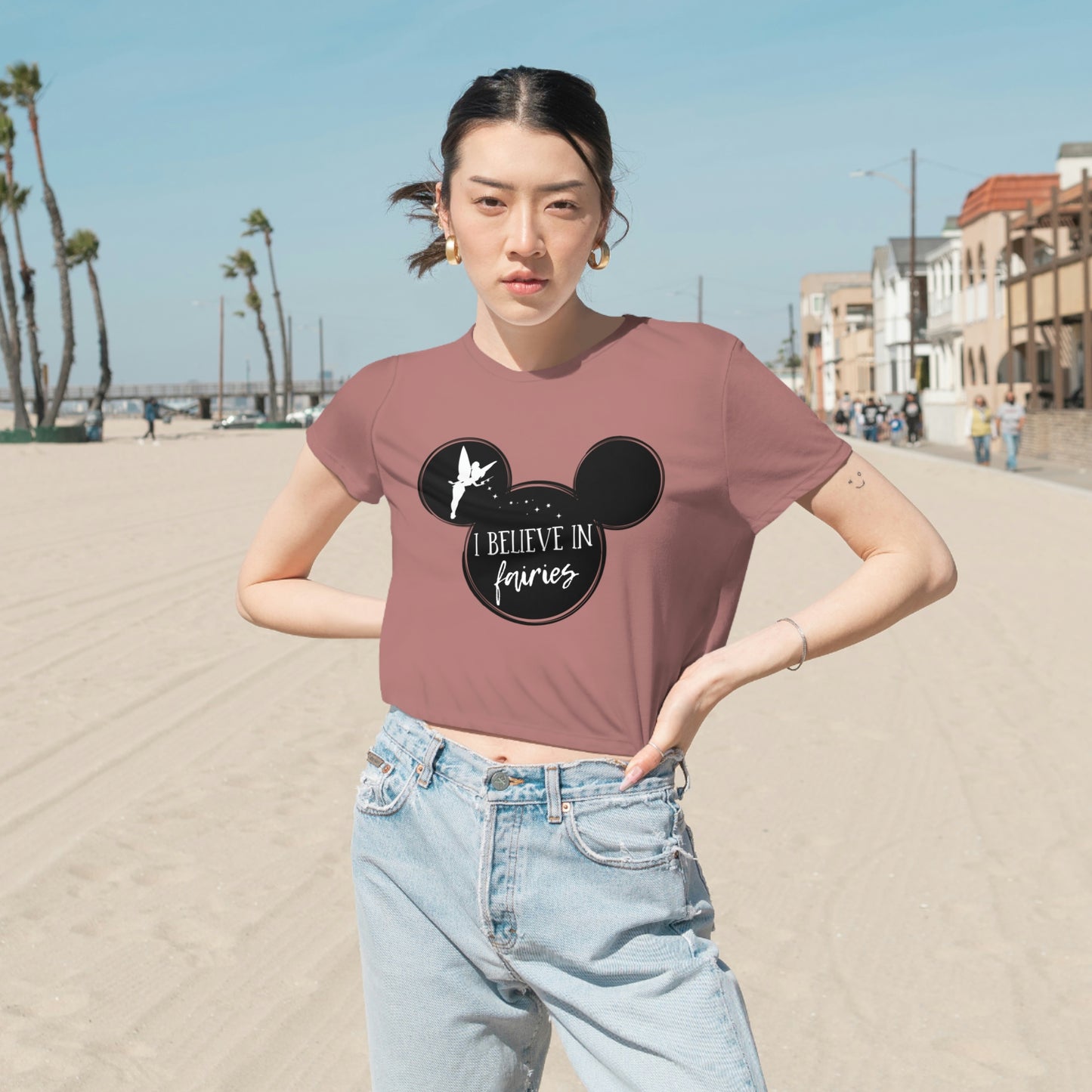 Women's Flowy Cropped Tee