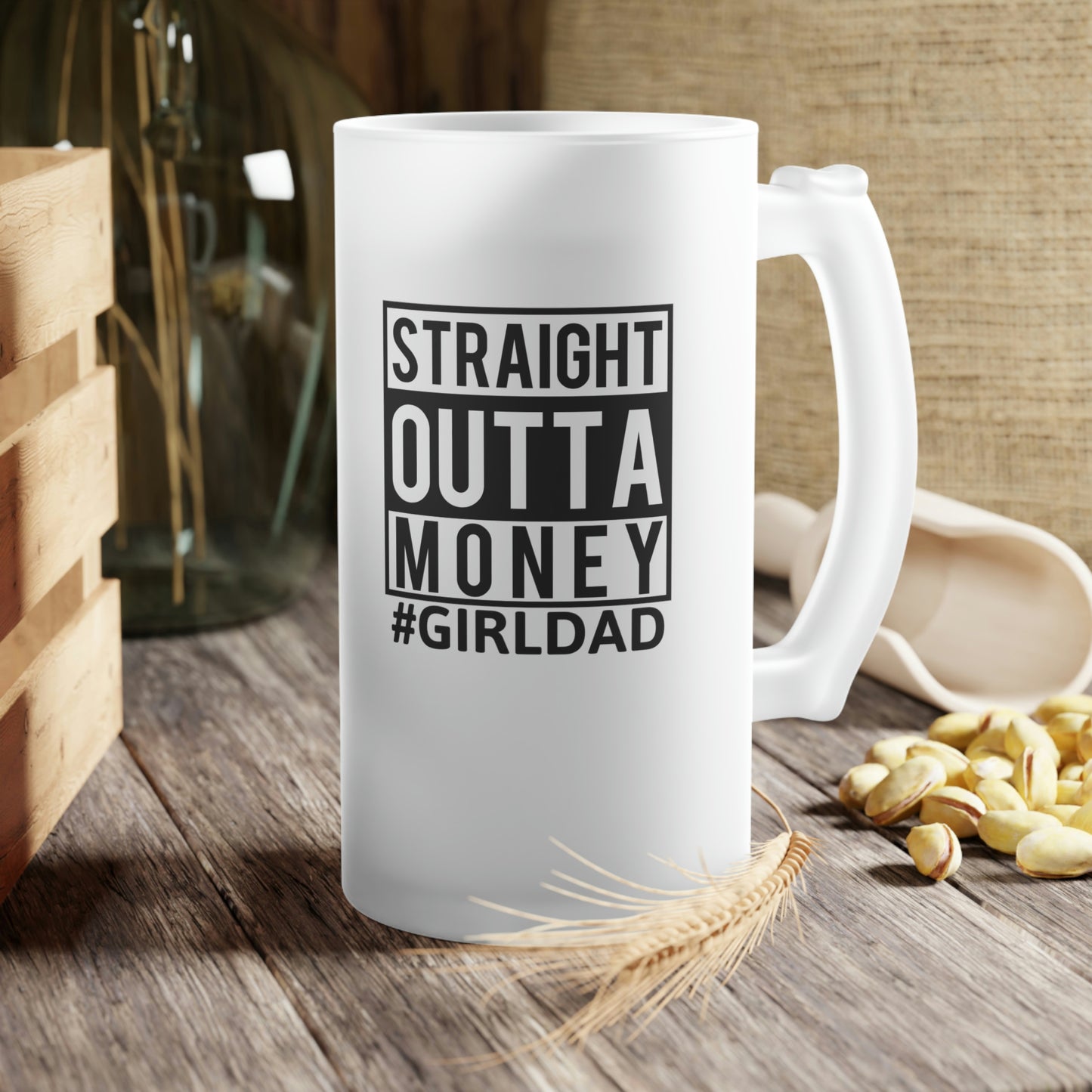 Frosted Glass Beer Mug