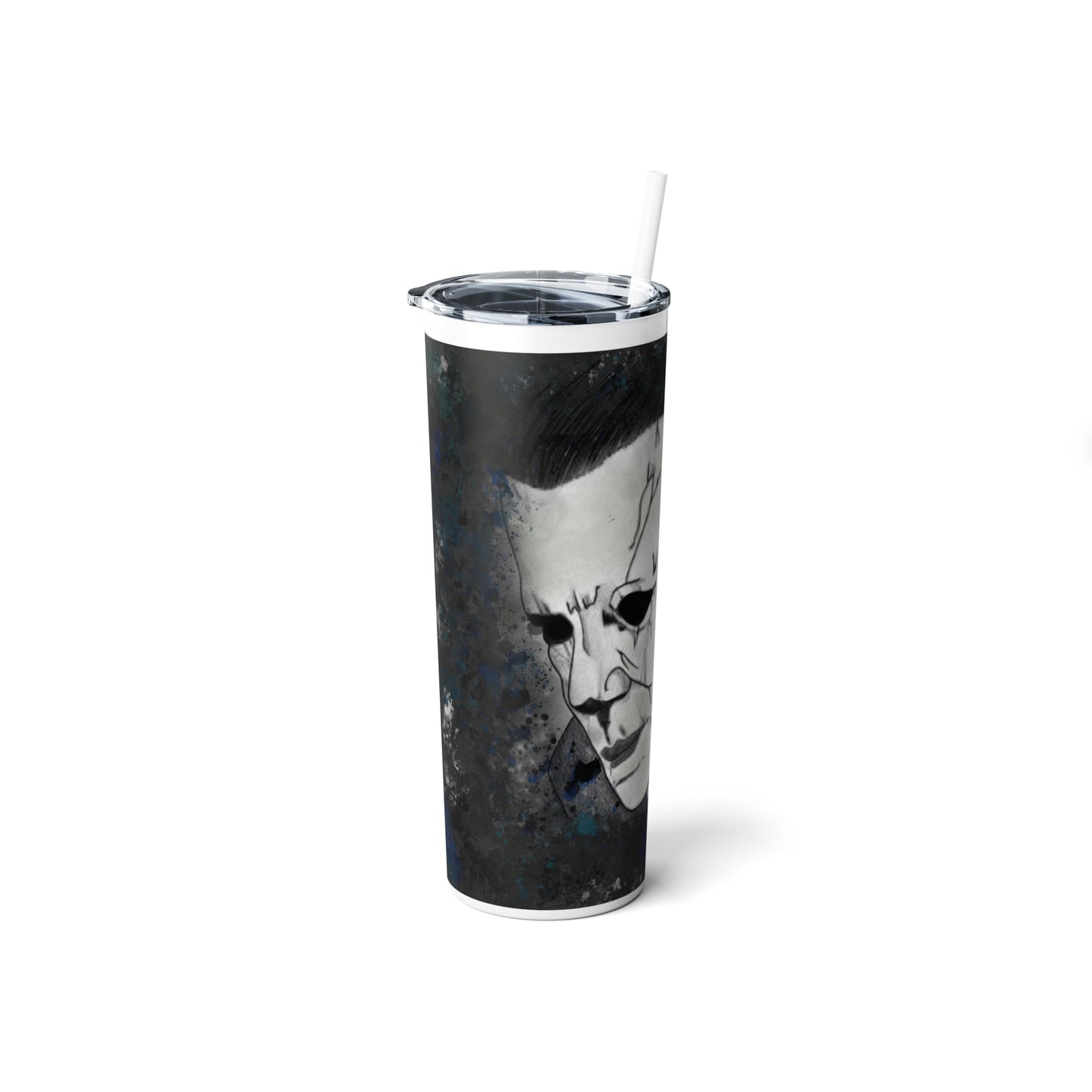 Skinny Steel Tumbler with Straw, 20oz