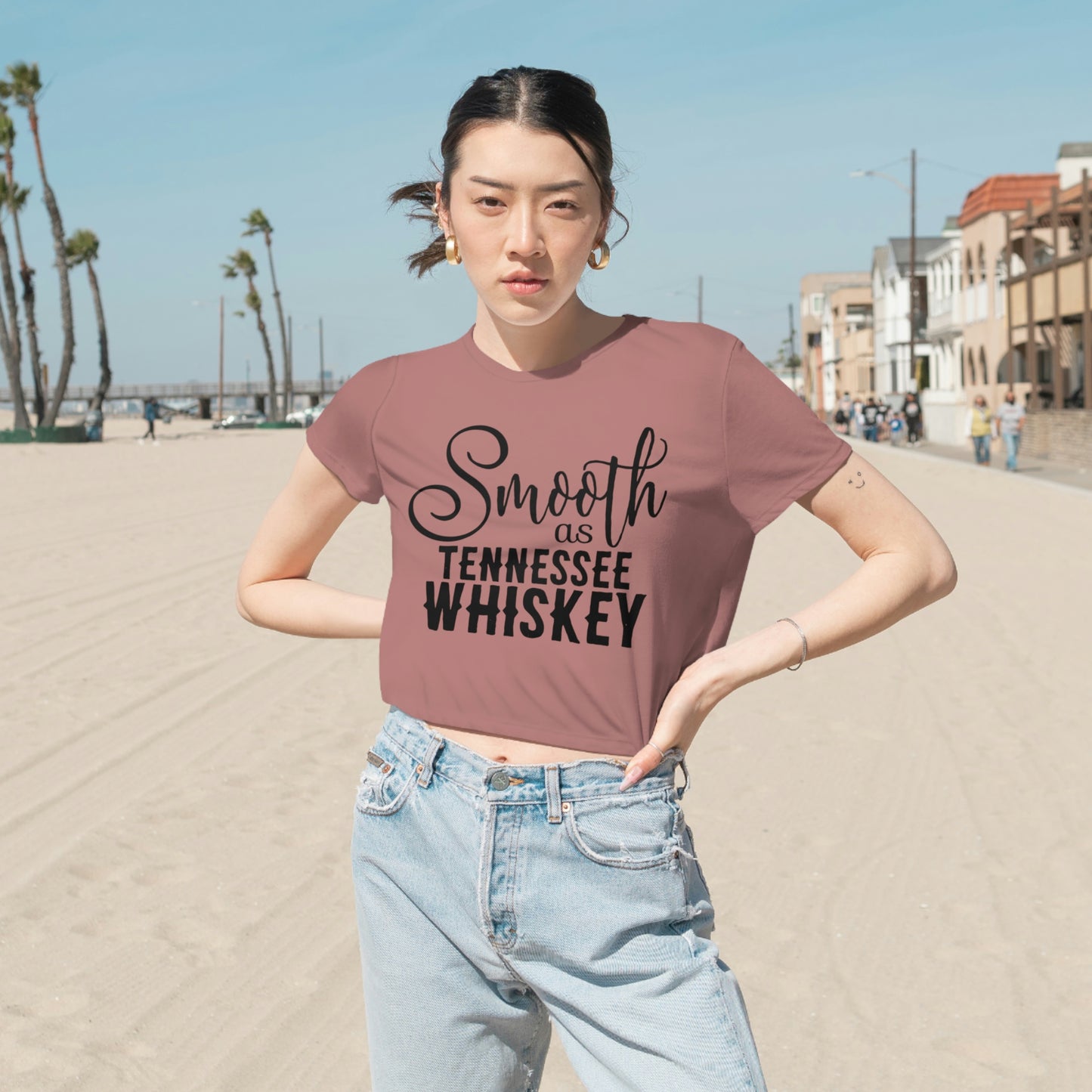 Women's Flowy Cropped Tee